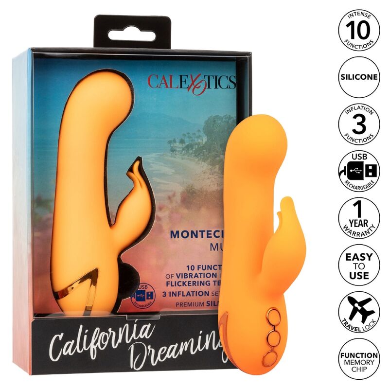 CALEXOTICS - MONTECITO MUSE VIBRADOR RABBIT NARANJA BY CALIFORNIA DREAMING CALEXOTICS