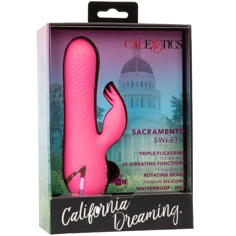 CALEXOTICS - SACRAMENTO SWEETIE VIBRADOR RABBIT ROSA BY CALIFORNIA DREAMING CALEXOTICS