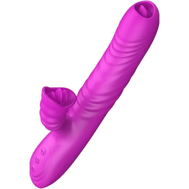 ARMONY - ANGELIA VIBRADOR MULTIFUNCION DOBLE LENGUA EFECTO CALOR VIOLETA ARMONY VIBRATORS