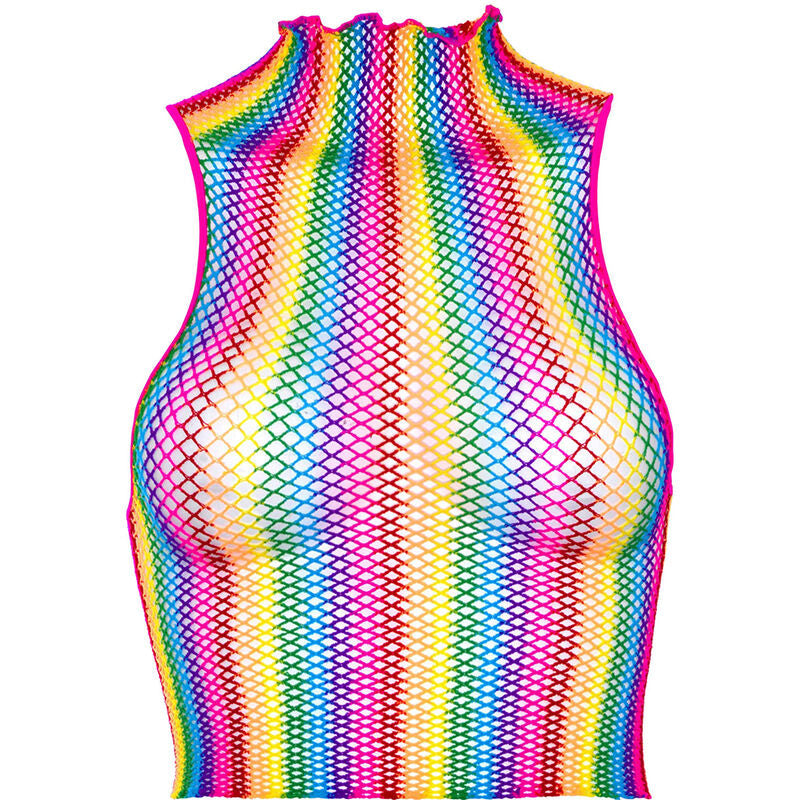 LEG AVENUE - TOP DE REJILLA MULTICOLOR LEG AVENUE CHEMISES