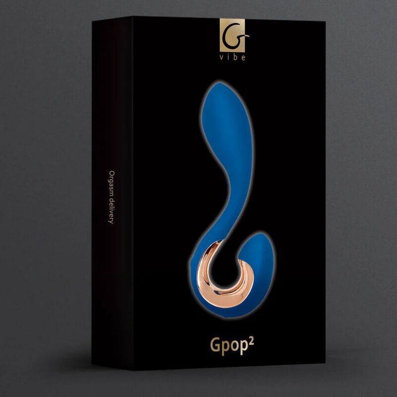 G-VIBE - GPOP 2 VIBRADOR PUNTO G Y P AZUL INDIGO G-VIBE