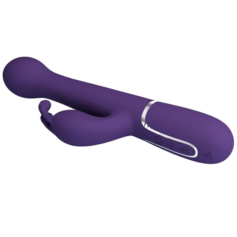 PRETTY LOVE - DEJON VIBRADOR RABBIT 3 EN 1 MULTIFUNCIÓN MORADO PRETTY LOVE FLIRTATION