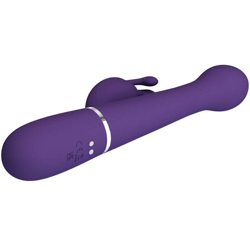 PRETTY LOVE - DEJON VIBRADOR RABBIT 3 EN 1 MULTIFUNCIÓN MORADO PRETTY LOVE FLIRTATION