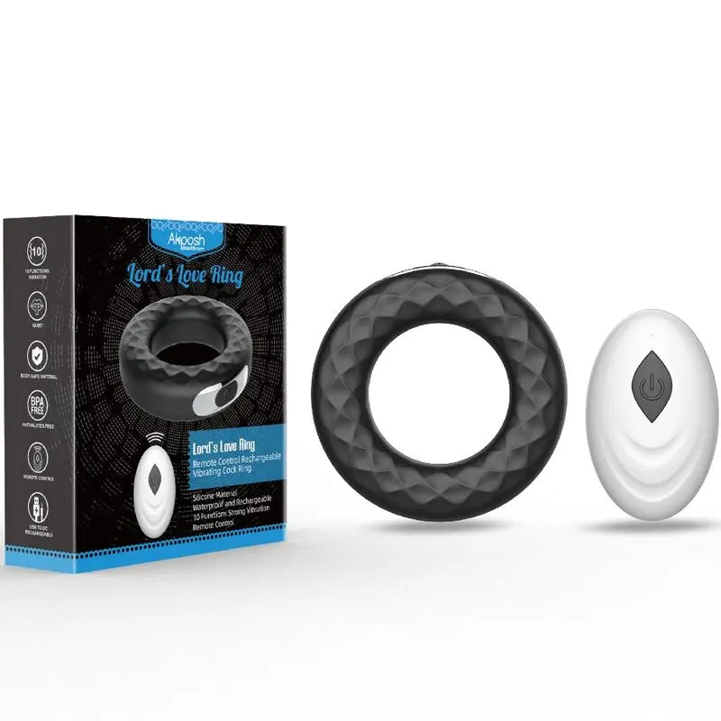ARMONY - LORD'S LOVE ANILLO VIBRADOR CONTROL REMOTO NEGRO ARMONY FOR HIM