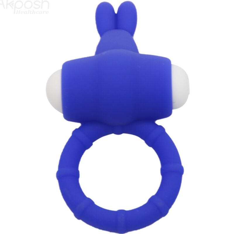 ARMONY - MS BUNNY ANILLO VIBRADOR SILICONA AZUL ARMONY FOR HIM