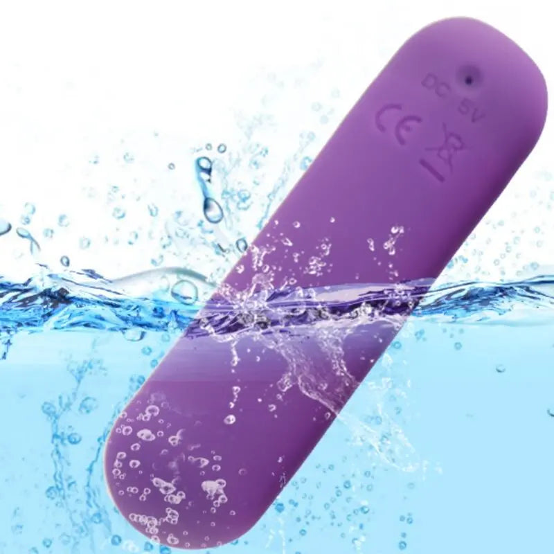 ARMONY - SPLASH JOIE BALA VIBRADORA SILICONA CONTROL REMOTO 10 VIBRACIONES 75 X 19 CM MORADO ARMONY STIMULATORS