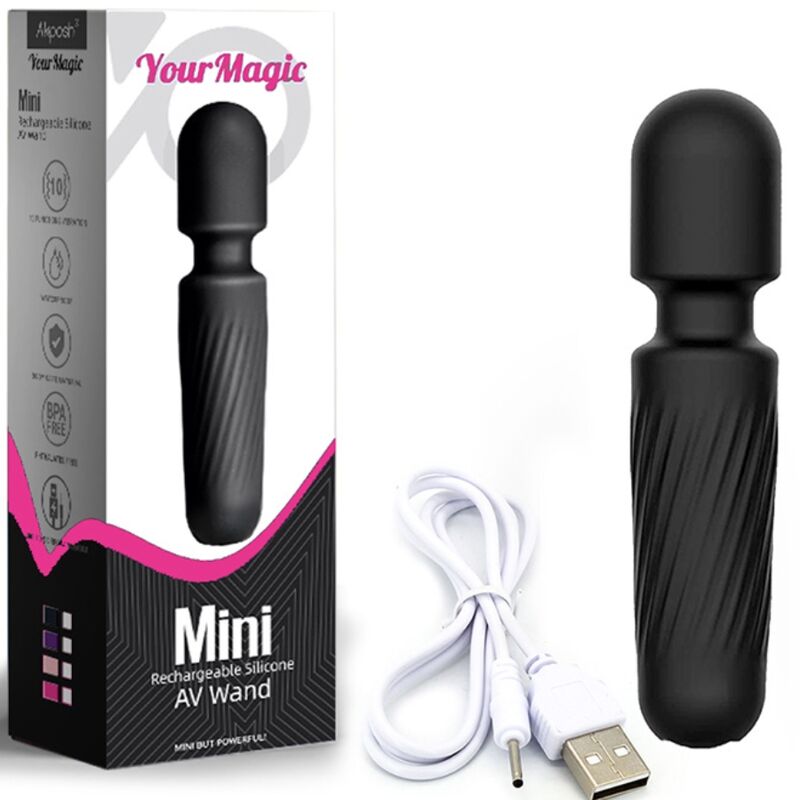 ARMONY - YOUR MAGIC MASAJEADOR & VIBRADOR RECARGABLE 10 VIBRACIONES NEGRO ARMONY MASSAGERS