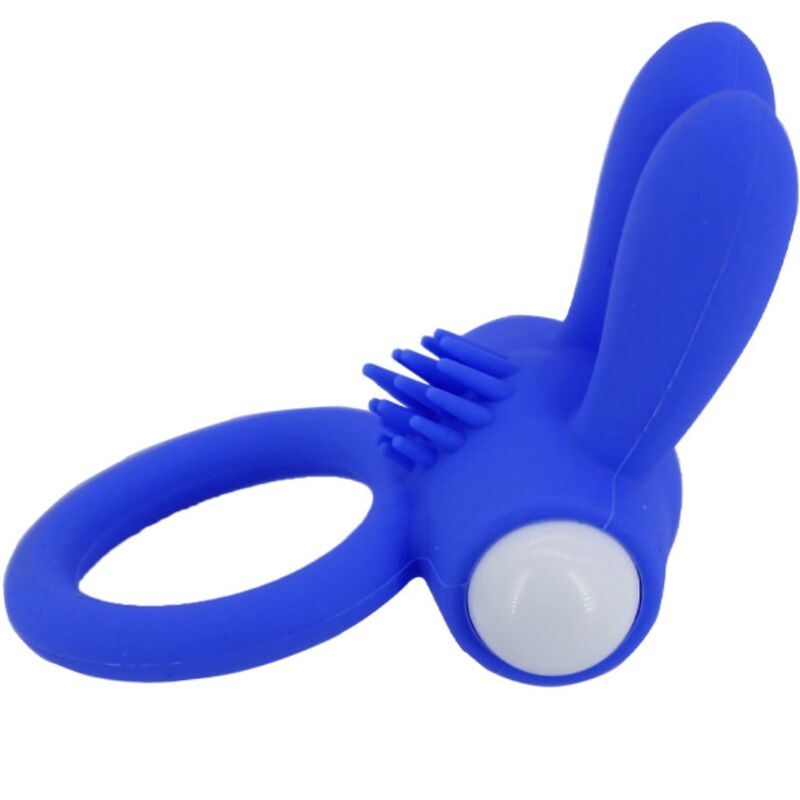 ARMONY - MR BUNNY ANILLO VIBRADOR SILICONA AZUL ARMONY FOR HIM