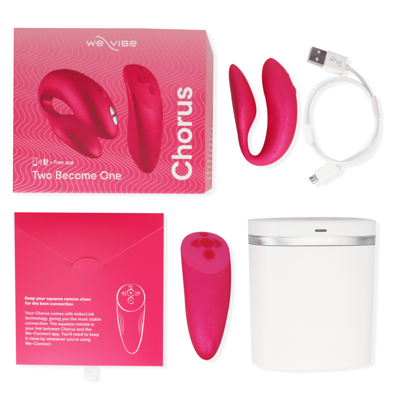 WE-VIBE - CHORUS VIBRADOR PAREJAS CON CONTROL SQUEEZE ROSA WE-VIBE