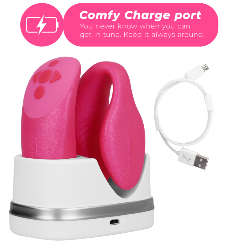 WE-VIBE - CHORUS VIBRADOR PAREJAS CON CONTROL SQUEEZE ROSA WE-VIBE