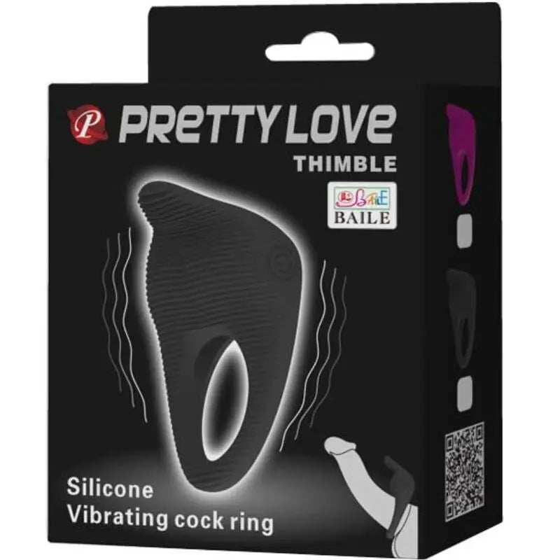 PRETTY LOVE - THIMBLE ANILLO VIBRADOR NEGRO PRETTY LOVE MALE