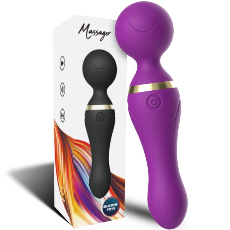 ARMONY - FREEZA MASAJEADOR & VIBRADOR CABEZA FLEXIBLE VIOLETA ARMONY MASSAGERS