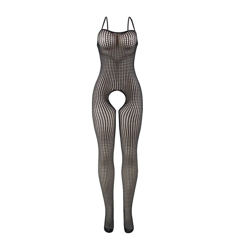SUBBLIME - 951726 BODYSTOCKING CROTCHLESS DE REJILLA ELÁSTICO NEGRO TALLA ÚNICA SUBBLIME BODYSTOCKINGS
