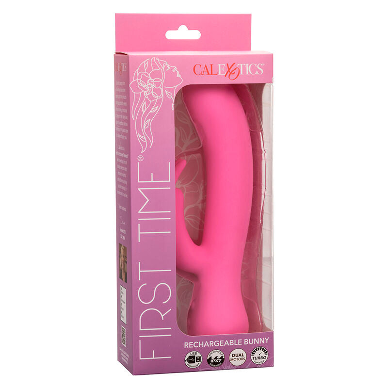 CALEXOTICS - FIRST TIME VIBRADOR RABBIT RECARGABLE ROSA CALEXOTICS