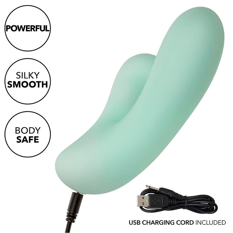 CALEXOTICS - PACIFICA FIJI VIBRADOR Y ESTIMULADOR PUNTO G 10 VIBRACIONES AQUA CALEXOTICS