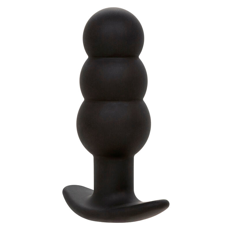 CALEXOTICS - ROCK BOTTOM PLUG ANAL CON CUENTAS 10 VIBRACIONES SILICONA NEGRO CALEXOTICS