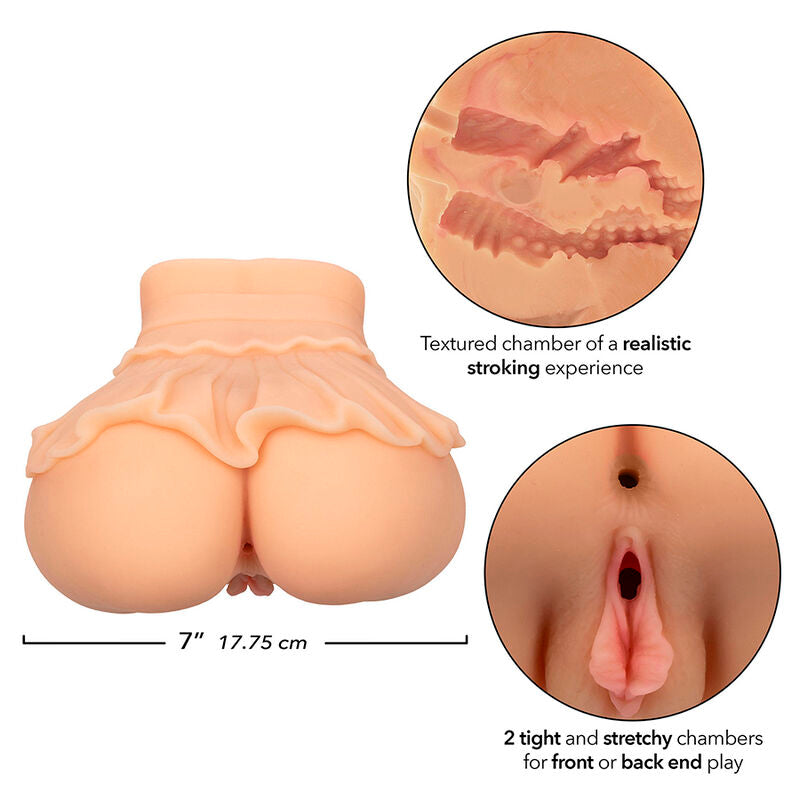 CALEXOTICS - THE PEEP SHOW GIRL DOBLE MASTURBADOR REALÍSTICO NATURAL CALEXOTICS
