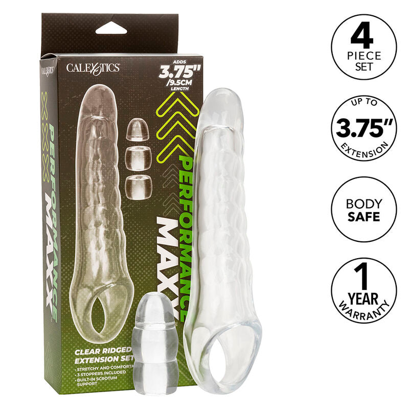 CALEXOTICS - MAXX EXTENSOR DE PENE AJUSTABLE TRANSPARENTE CALEXOTICS