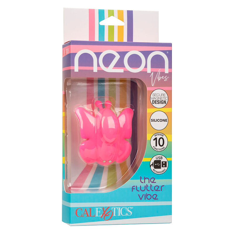 CALEXOTICS - NEON VIBES THE FLUTTER VIBE ESTIMULADOR 10 VIBRACIONES ROSA CALEXOTICS