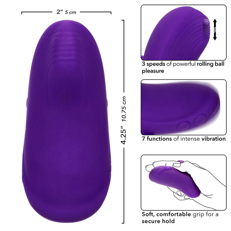 CALEXOTICS - ENVY MASAJEADOR DE BOLA RODANTE 7 VIBRACIONES MORADO CALEXOTICS