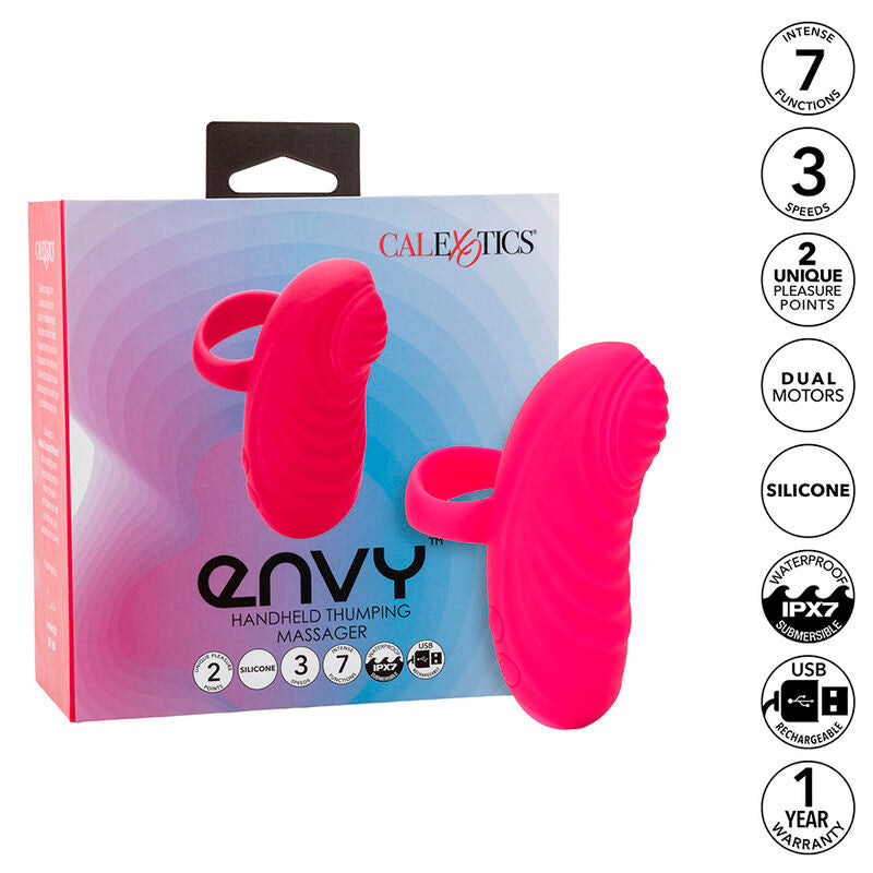 CALEXOTICS - ENVY MASAJEADOR DE BOLA RODANTE 7 VIBRACIONES ROSA CALEXOTICS