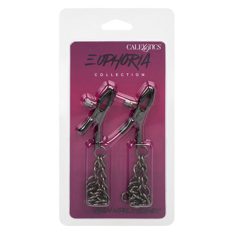 CALEXOTICS - EUPHORIA PINZAS PEZONES CON CADENA 14,5 CM CALEXOTICS