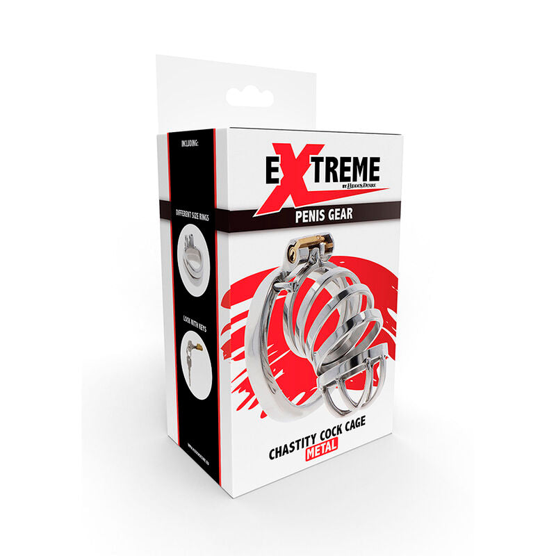 HIDDEN DESIRE - EXTREME JAULA DE CASTIDAD METAL HIDDEN DESIRE