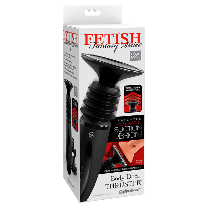 FETISH FANTASY SERIES - BODY DOCK THRUSTER SUJETA DILDOS CON 7 MODOS DE EMPUJE NEGRO FETISH FANTASY SERIES