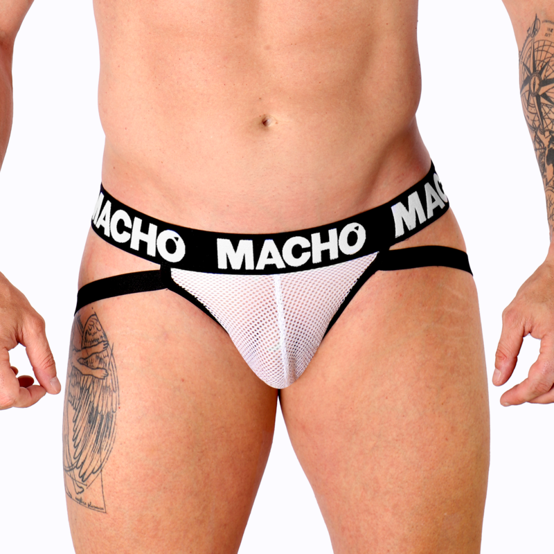 MACHO - MX26X1 JOCK REJILLA BLANCO S MACHO UNDERWEAR