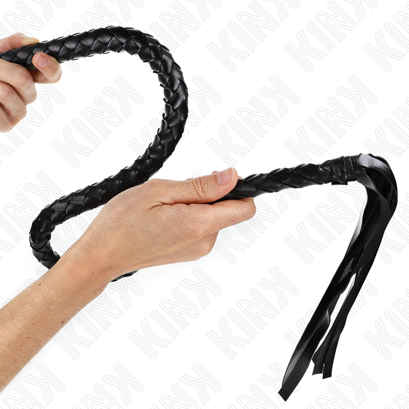 KINK - LÁTIGO DE SERPIENTE CON ANILLO DE MANO NEGRO 65 CM KINK IMPACT & TOUCH