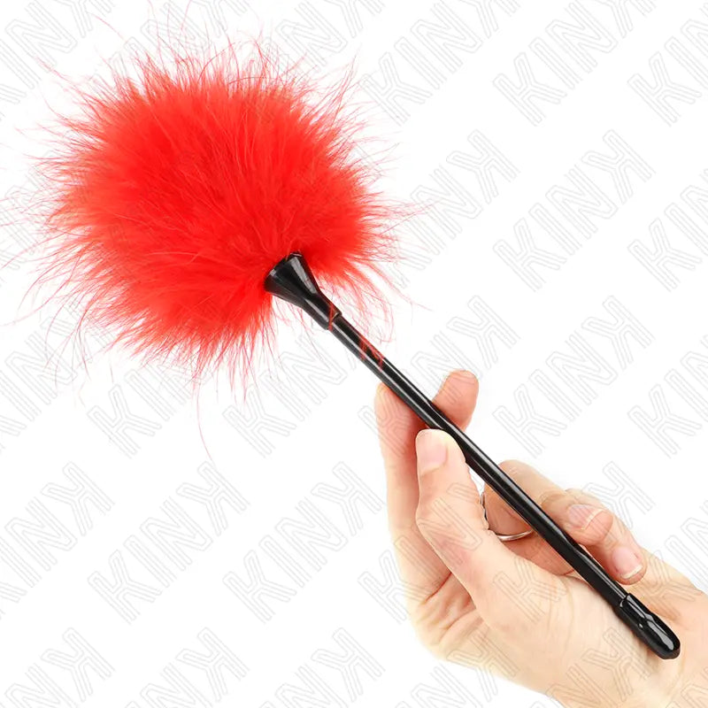 KINK - PLUMAS PARA COSQUILLAS ROJO USADO PARA EL KIT BONDAGE 27 CM KINK IMPACT & TOUCH