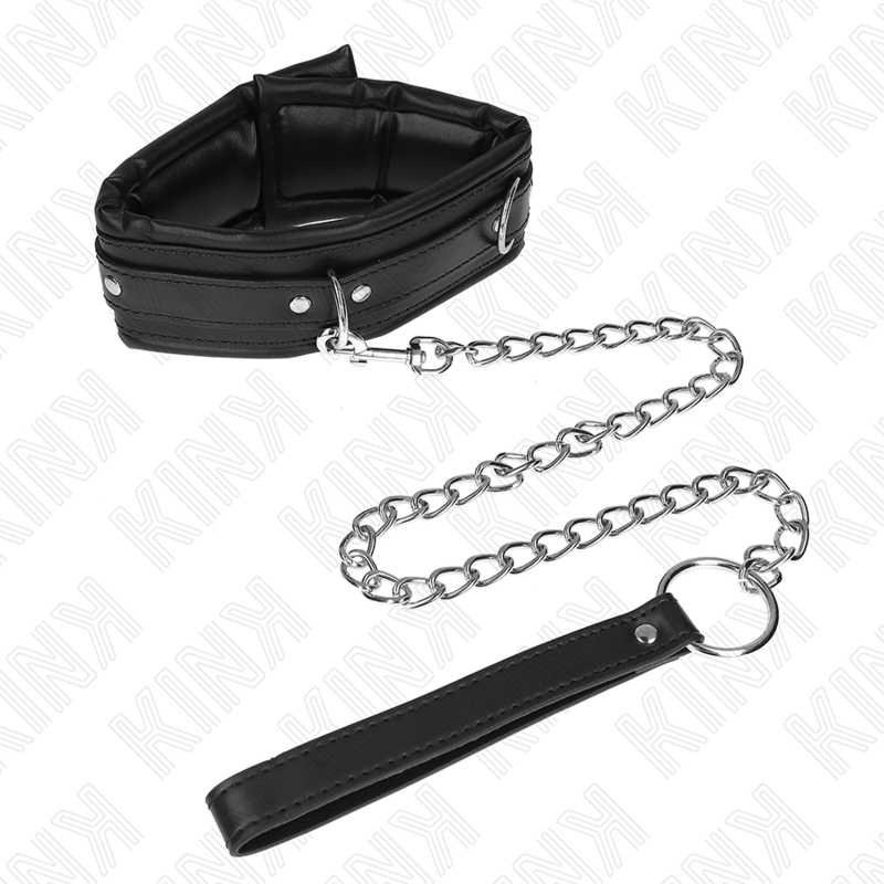 KINK - COLLAR CON CORREA 65 CM PESADO MODELO 4 AJUSTABLE 36.5-50 CM KINK COLLAR & GAG