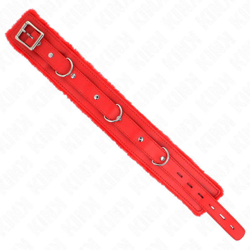 KINK - COLLAR CON CORREA 65 CM CON RESTRICCIONES ROJO AJUSTABLE 36-42 CM X 5.5 CM KINK COLLAR & GAG