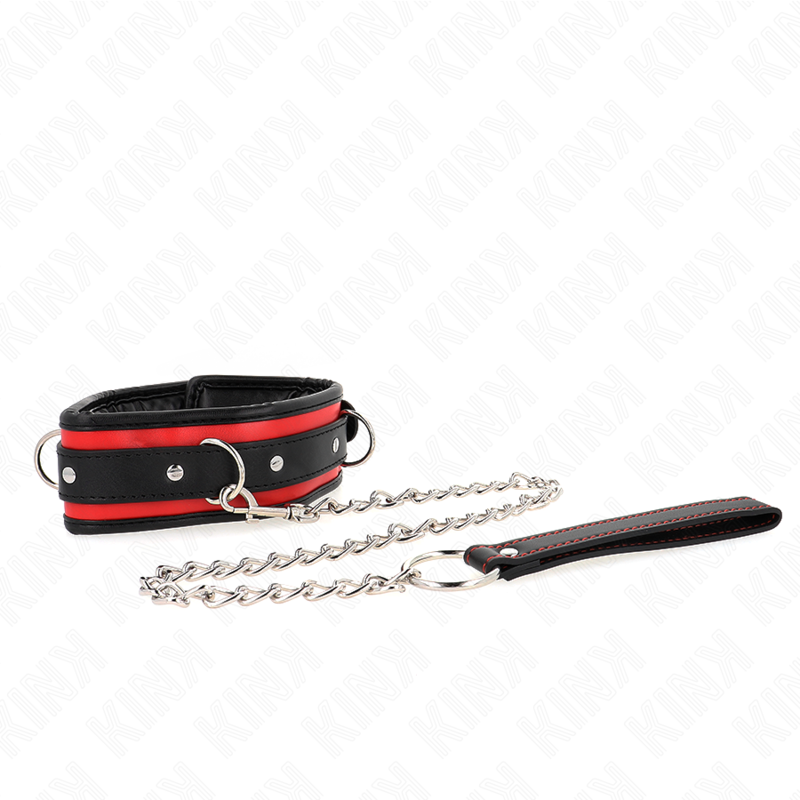 KINK - COLLAR CON CORREA 65 CM PESADO MODELO 2 AJUSTABLE 36.5-50 CM KINK COLLAR & GAG