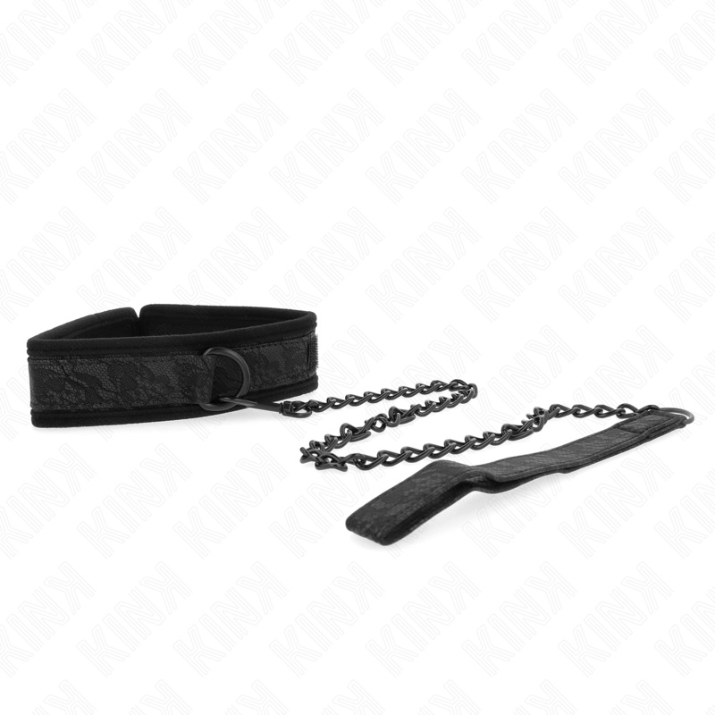 KINK - COLLAR CON CORREA 77 CM MODELO BÁSICO MODELO 5 AJUSTABLE 34-54 CM X 5 CM KINK COLLAR & GAG