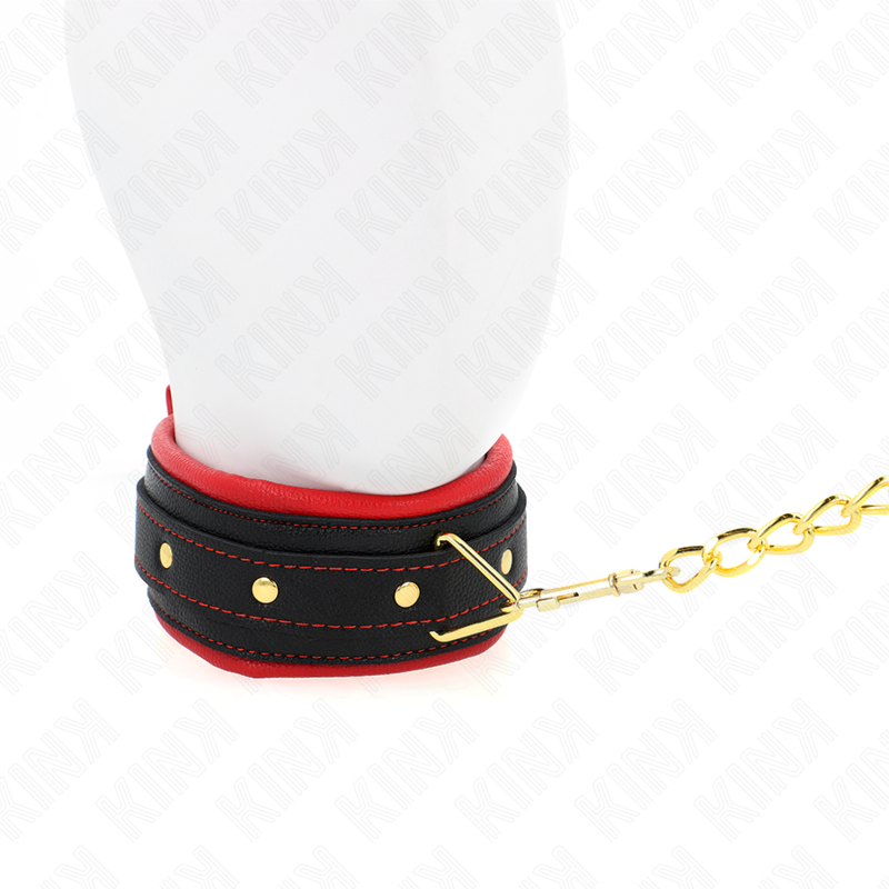 KINK - COLLAR CON CORREA DE TEJIDO LISO AJUSTABLE 33-48 CM X 5.7 CM KINK COLLAR & GAG