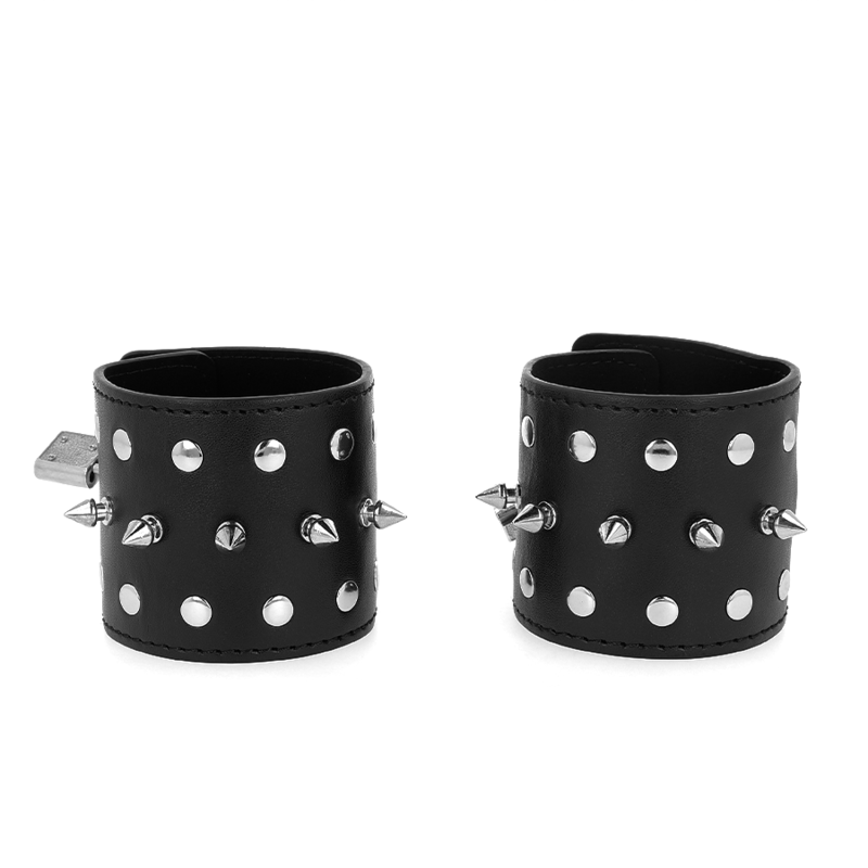 KINK - MUÑEQUERAS ESTILO PUNK CON PINCHOS 25 X 6 CM KINK WRIST RESTRAINT