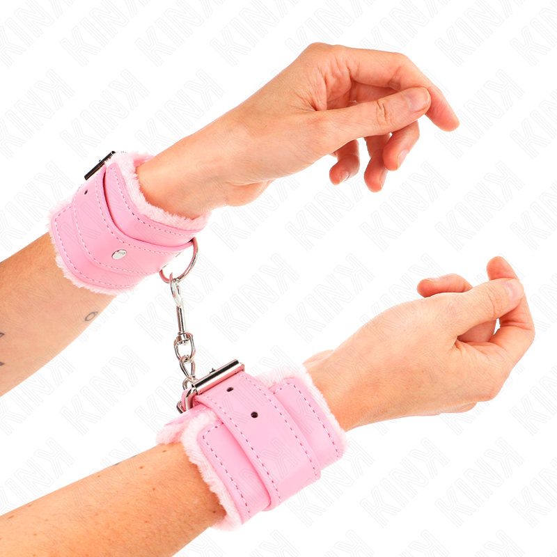KINK - MUÑEQUERAS FORRADAS ROSA CON CORREA ROSA AJUSTABLE 20-29 CM X 5.5 CM KINK WRIST RESTRAINT