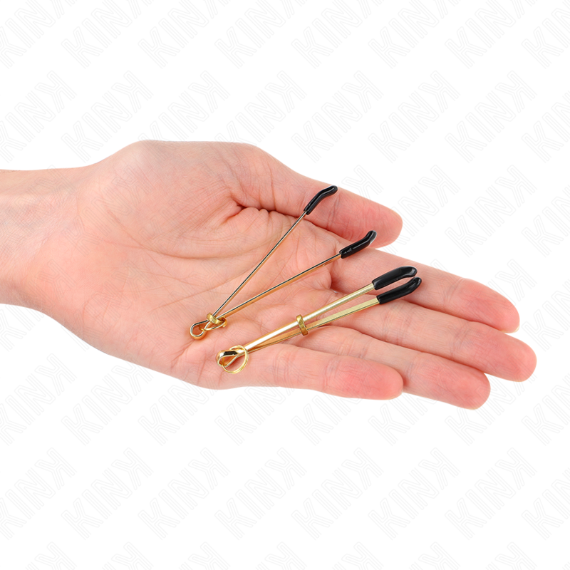 KINK - PINZAS PARA PEZONES FINA DORADO 7 CM KINK NIPPLE GRIP