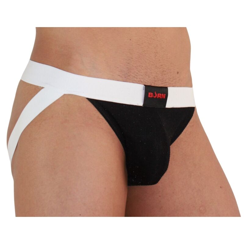 BURN - 004 JOCK BRILLANTE NEGRO / BLANCO S BURN
