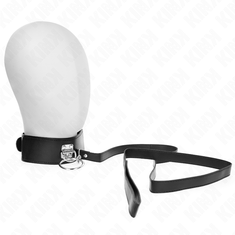 KINK - COLLAR CON CORREA 116 CM CON TACHUELAS CORREA POLIPIEL 50 X 5 CM KINK COLLAR & GAG