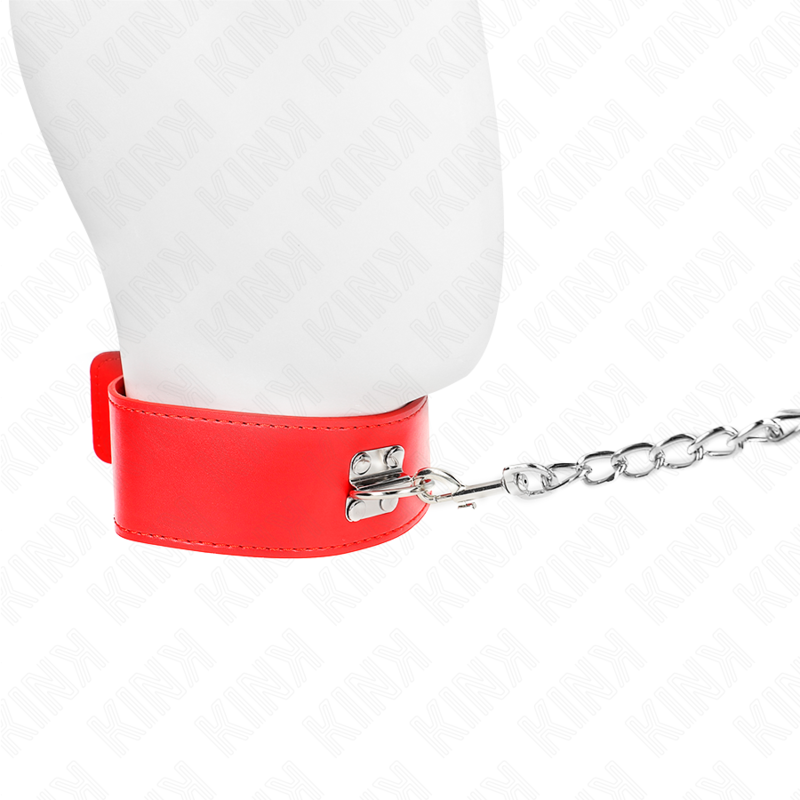 KINK - COLLAR CON CORREA 65 CM ANCHO ROJO AJUSTABLE 33.5-41 CM X 5 CM KINK COLLAR & GAG