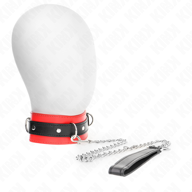 KINK - COLLAR CON CORREA 65 CM ROJO 54 X 4.5 CM KINK COLLAR & GAG