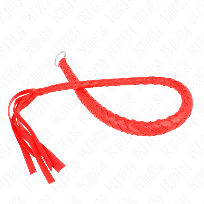KINK - LÁTIGO DE SERPIENTE CON ANILLO DE MANO ROJO 65 CM KINK IMPACT & TOUCH