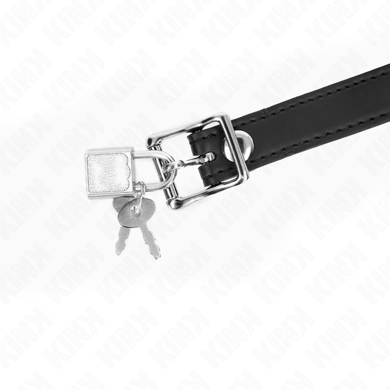 KINK - MORDAZA DE BOLA 4 CM DE SILICONA CON CANDADO 60 x 2 CM KINK COLLAR & GAG