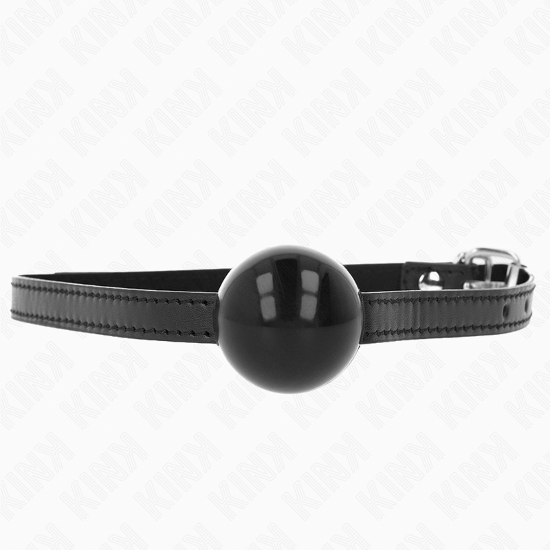 KINK - MORDAZA DE BOLA 4 CM SÓLIDA SIMPLE NEGRO 65 x 1.5 CM KINK COLLAR & GAG