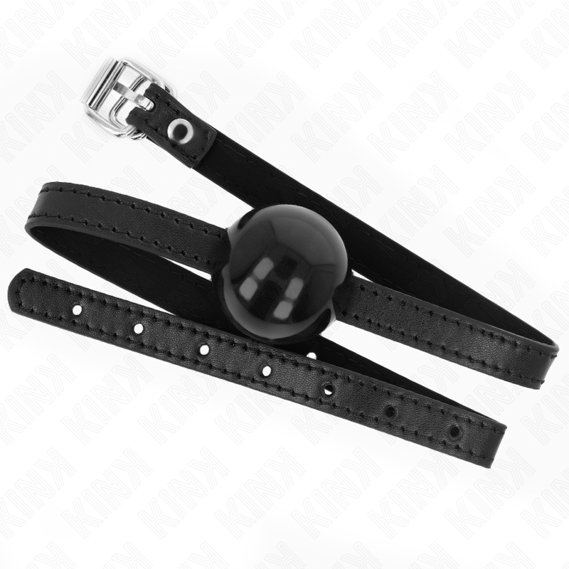 KINK - MORDAZA DE BOLA 4 CM SÓLIDA SIMPLE NEGRO 65 x 1.5 CM KINK COLLAR & GAG
