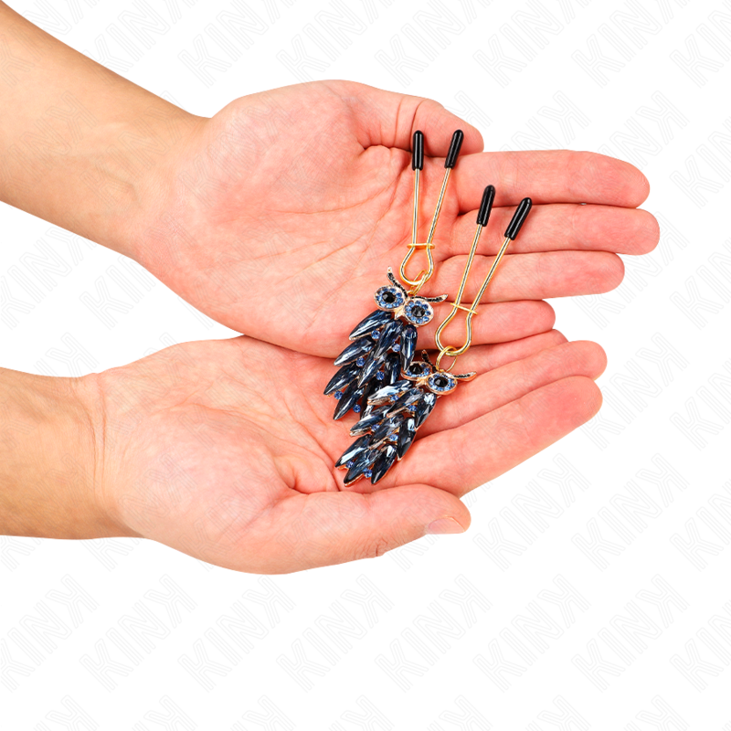 KINK - PINZAS PARA PEZONES CON COLGANTE DE BÚHO 6 CM KINK NIPPLE GRIP