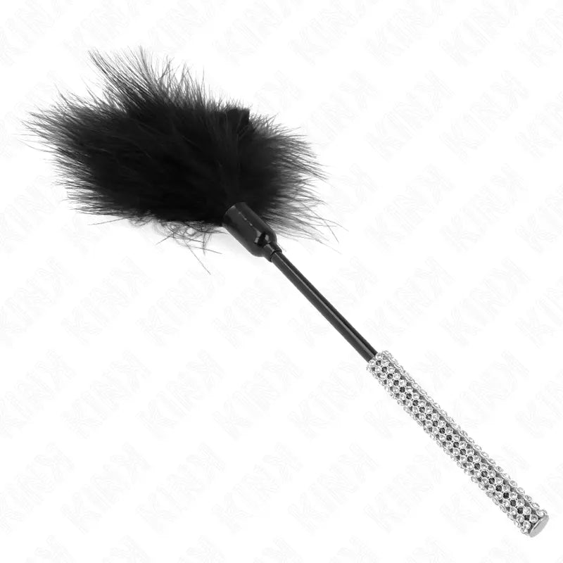 KINK - PLUMAS PARA COSQUILLAS CON MANGO DE DIAMANTES DE IMITACIÓN 27 CM KINK IMPACT & TOUCH