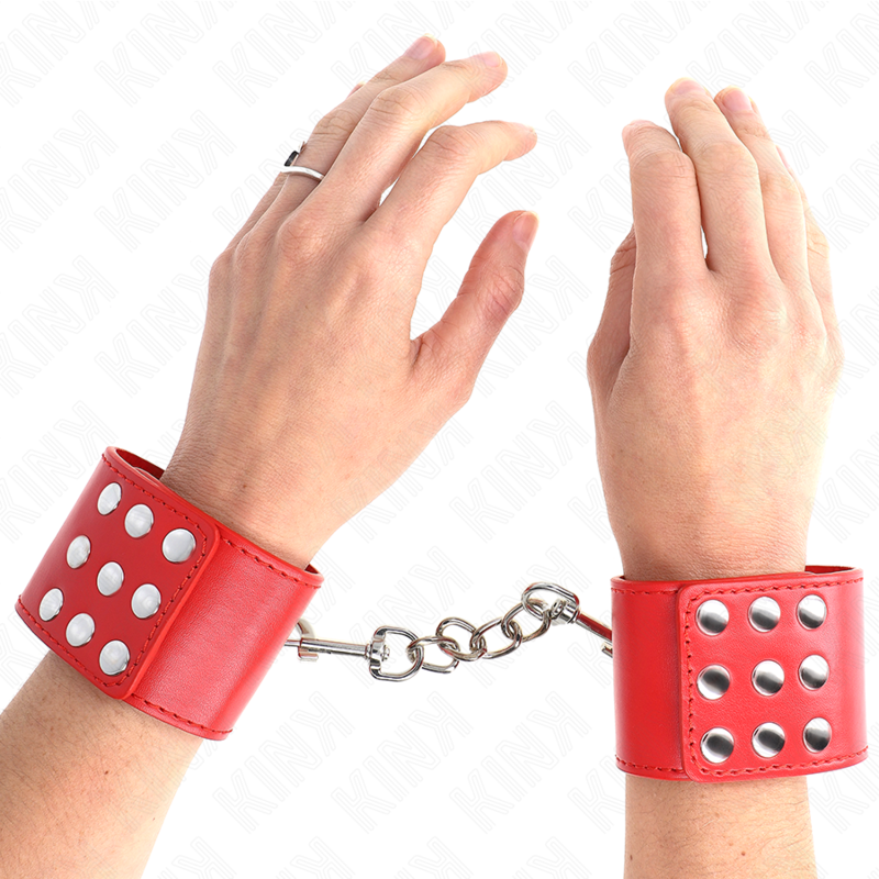 KINK - MUÑEQUERAS CON CIERRE A PRESIÓN AJUSTABLE ROJO 19-24 CM X 5.5 CM KINK WRIST RESTRAINT